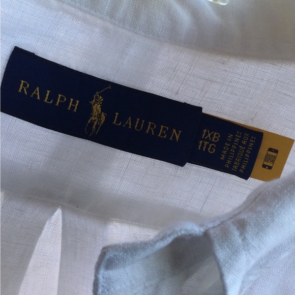 Ralph Lauren Linen Short-sleeve Shirt- 1XB - Picture 2 of 9